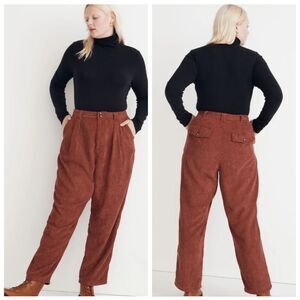 MADEWELL Corduroy High-Rise Tapered Pants Size 14